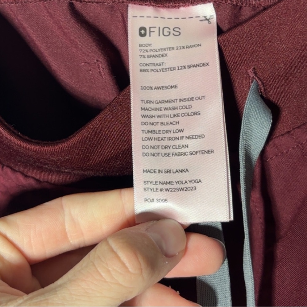 Figs Yola Yoga Scrub Pants Womens Size Small - Picture 4 of 5